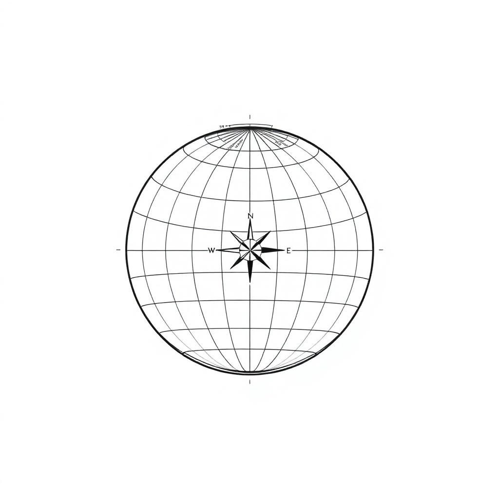 Ilustración minimalista del análisis geopolítico: mapa de Venezuela y Estados Unidos con líneas de análisis estratégico
