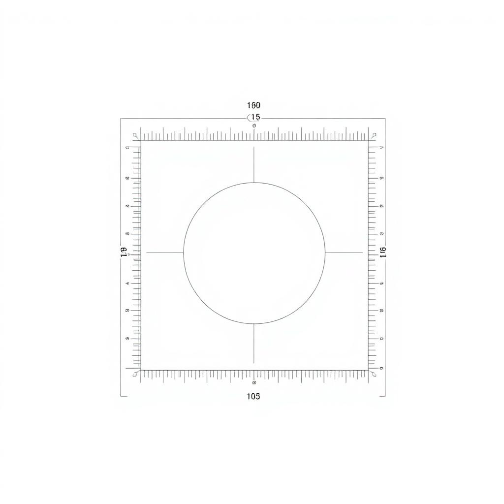 Ilustración minimalista del individuo como micro-proyecto: silueta humana con herramientas de planificación y medición personal